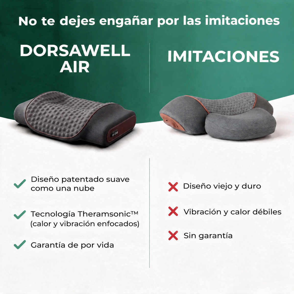 Dorsawell Air contra las imitaciones